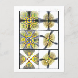 物理学の教科書イラストレーションのカラーリングや輪 ポストカード