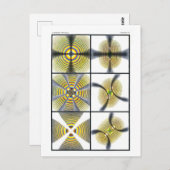 物理学の教科書イラストレーションのカラーリングや輪 ポストカード (正面/裏面)