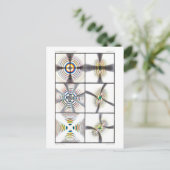 物理学の教科書イラストレーションのカラーリングや輪 ポストカード (スタンド正面)