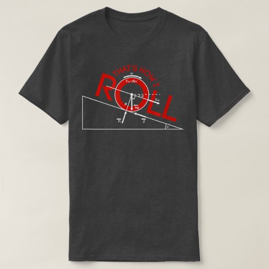 物理学はこうだ! 理科の先生あるある Tシャツ (デザイン正面)
