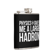 物理学は私に大きいハドロンを与えます フラスク (右)