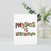 物理学は魅力的おもしろいな分野 ポストカード (スタンド正面)