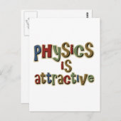 物理学は魅力的おもしろいな分野 ポストカード (正面/裏面)