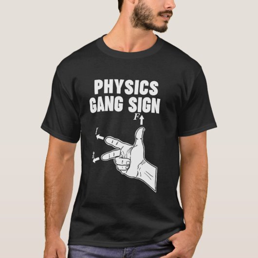 物理学ガングサイン Tシャツ (正面)