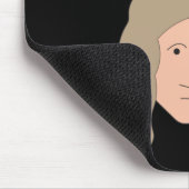 物理学ユーモア アイザック・ニュートン 林檎 オタク マニア マウスパッド (コーナー)