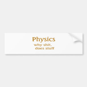物理学ユーモア バンパーステッカー