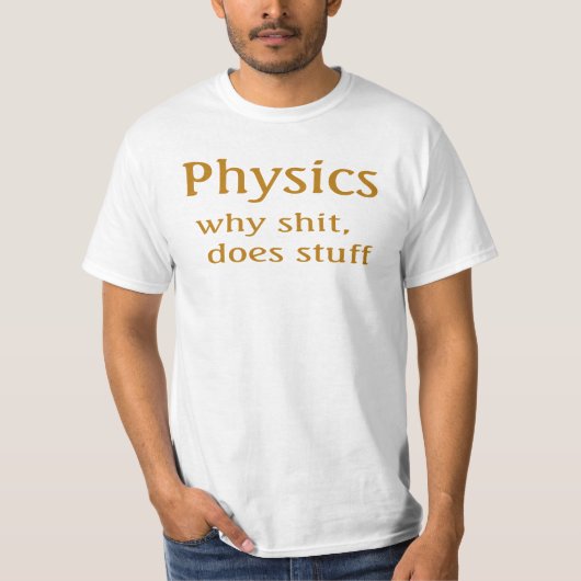 物理学ユーモア Tシャツ (正面)