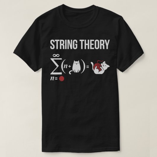 物理学学生理弦理論 Tシャツ (デザイン正面)