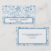 物理学理論スケッチパーソナライズされた文字 名刺 (正面/裏面)