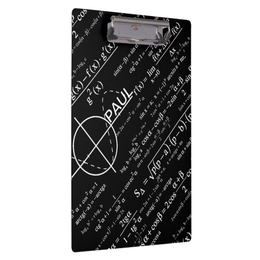 物理学者のためのパーソナライズな物理学のギフト クリップボード (右)