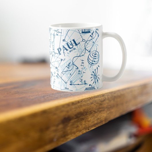 物理学者のためのパーソナライズな物理学のギフト コーヒーマグカップ