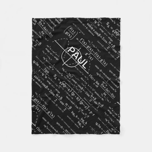 物理学者のためのパーソナライズな物理学のギフト フリースブランケット (正面)