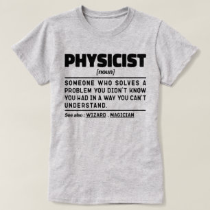 物理学者の名詞定義クール科学先生 Tシャツ
