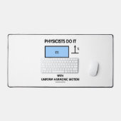 物理学者は均一な調和運動で行う デスクマット (キーボード&マウス)