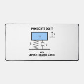 物理学者は均一な調和運動で行う デスクマット (正面)
