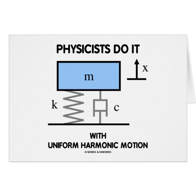 物理学者は均一調和運動とのそれをします (正面横)