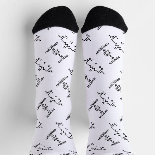 物理学者は多くの導電性を持ってそれを行う ソックス (上部)