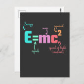 物理学者エネルギー相対性方程式 ポストカード (正面/裏面)