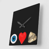 物理学者用リバス スクエア壁時計 (傾斜)