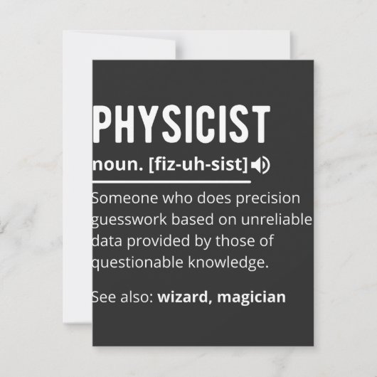 物理学者 サンキューカード (正面)