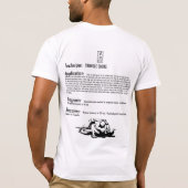 物理学101: 三角形のチョーク Tシャツ (裏面)