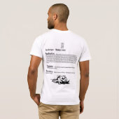 物理学101: 三角形のチョーク Tシャツ (裏面フル)