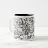 物理学1687年のキャビネット ツートーンマグカップ (正面左)