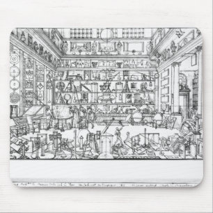 物理学1687年のキャビネット マウスパッド