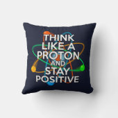 物理学、それが法則 / 陽子の思考を持て クッション (裏面)