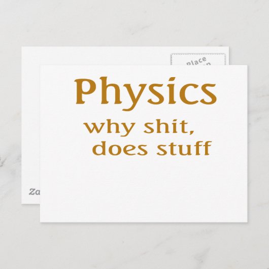 物理学 ポストカード (正面/裏面)