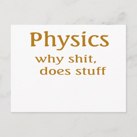 物理学 ポストカード (正面)