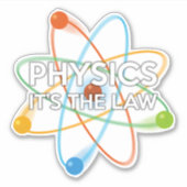 物理学。法則です Science シール (正面)