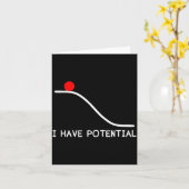 物理学 私は潜在的なエネルギーが面白い カード (黄色い花)