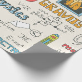 物理手書き。ヴィンテージイラストレーション。  ラッピングペーパー (角)