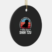 物理教師のシーツゥー犬好き セラミックオーナメント (右)