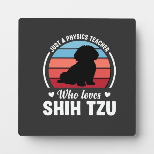 物理教師のシーツゥー犬好き フォトプラーク (正面)