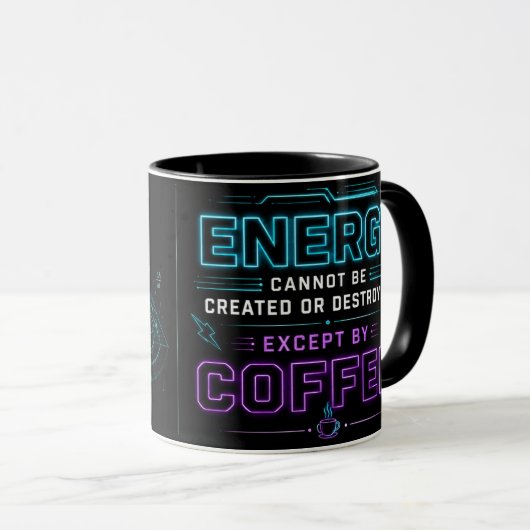 物理教師 - エネルギーはコーヒーでしか生まれない マグカップ (正面右)