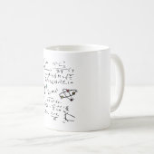 物理数学フォーミュラ先生学生分子 コーヒーマグカップ (正面右)