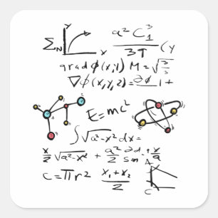 物理数学フォーミュラ先生学生分子 スクエアシール