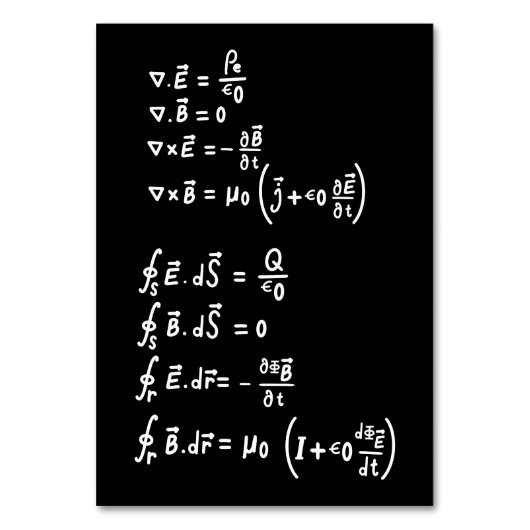 物理数学フォーミュラ学生先生招待状 テーブルナンバー (正面)