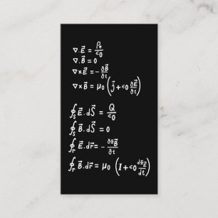 物理数学フォーミュラ学生先生招待状 名刺