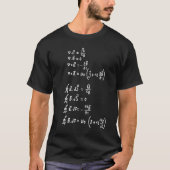 物理数学フォーミュラ学生先生招待状 Tシャツ (正面)