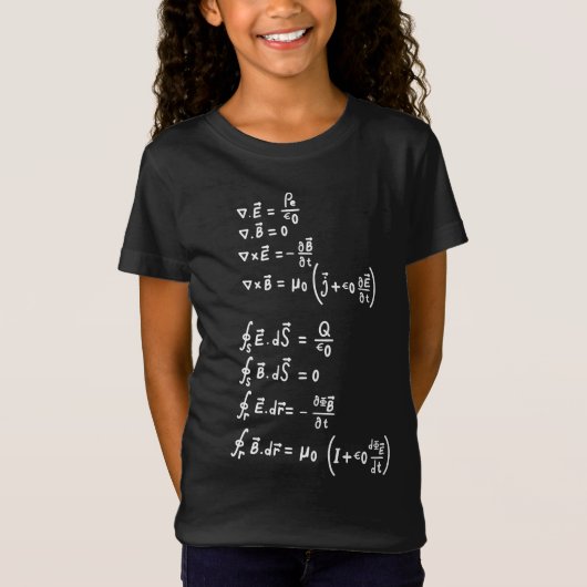物理数学フォーミュラ学生先生招待状 Tシャツ (正面)