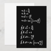物理数学フォーミュラ学生先生 招待状 (正面/裏面)