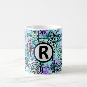 物理方程式と数学記号のおたく コーヒーマグカップ