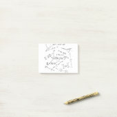 物理方程式と数式 ポストイット (デスク上)