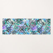 物理方程式ギーク青 ヨガマット (正面(横))