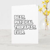 物理最高のセラピスト カード (黄色い花)