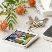 物理法則と重力おもしろいギフト&ティー キーホルダー (側面)