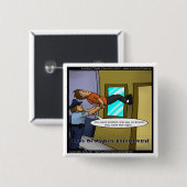 物理法則と重力おもしろいギフト&ティー 缶バッジ (正面&裏面)